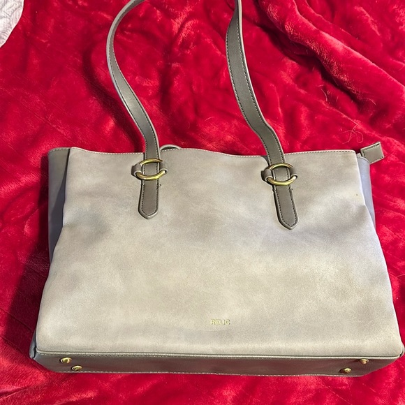 Gray handbag. Relic by Fossil. - Picture 1 of 3